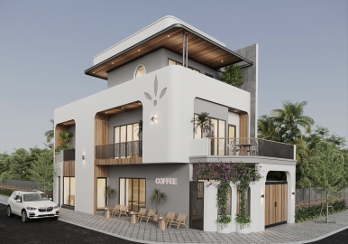 Dự án quán cafe hiện đại 